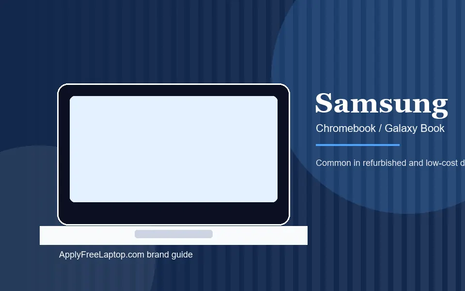 Samsung Chromebook brand panel for digital access programs